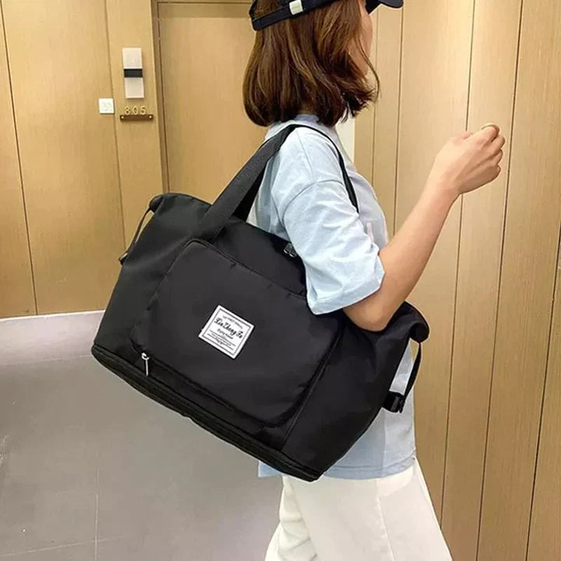 Foldable Travel Bag - FlexiCarry-Black-State of Style