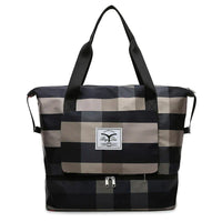 Foldable Travel Bag - FlexiCarry-Black & white-State of Style