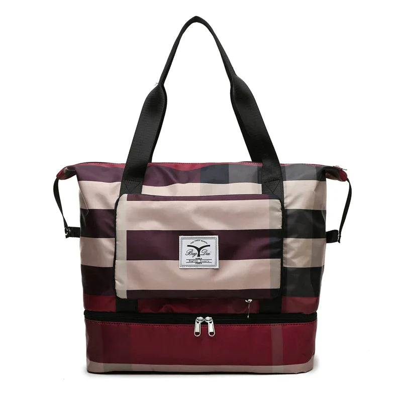Foldable Travel Bag - FlexiCarry-Burgundy-State of Style