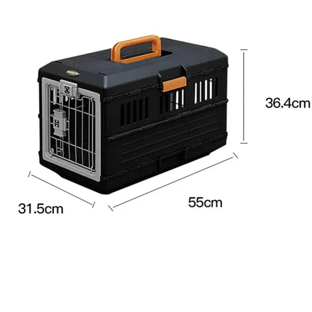 Foldable Travel Basket for Dogs and Cats - PetVoyager-Less than 12 kg-State of Style