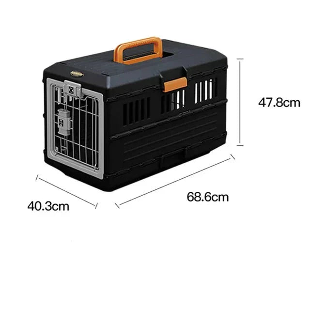 Foldable Travel Basket for Dogs and Cats - PetVoyager-Less than 12 kg-State of Style