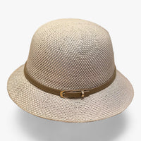 Foldable women's sun hat made of linen – Luma-Beige-State of Style