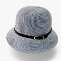 Foldable women's sun hat made of linen – Luma-Gray-State of Style