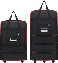 Expandable Foldable Rolling Duffle Bag with Large Capacity