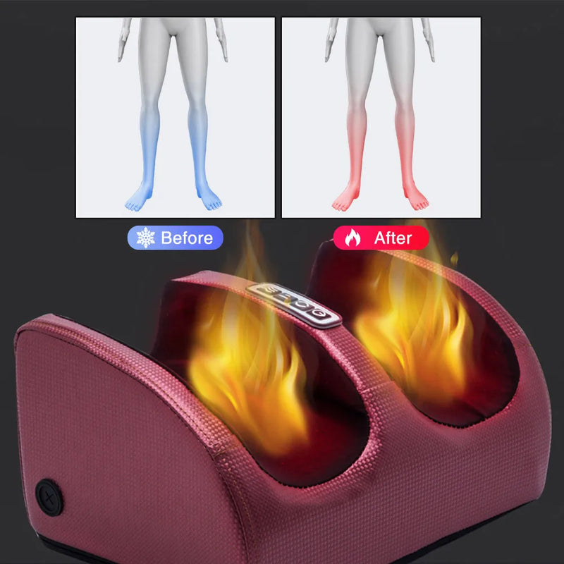 Foot massager with Shiatsu massage and heat function - SootheStep-Black-State of Style
