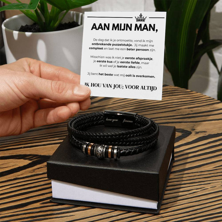 FOR MY HUSBAND - I LOVE YOU; FOREVER - BRACELET-Standard-State of Style