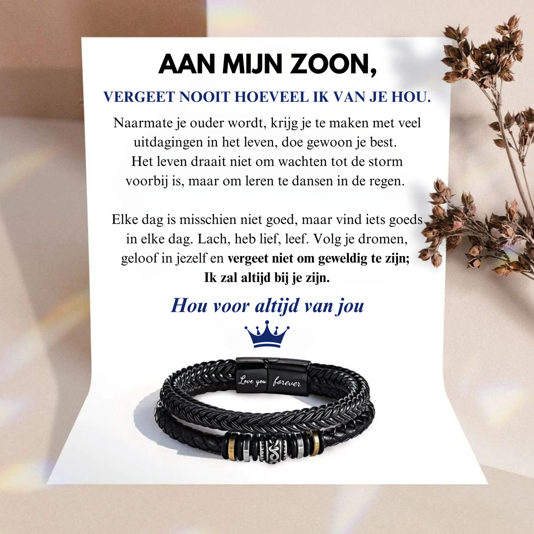 FOR MY SON - LOVE YOU FOREVER - BRACELET-Standard-19cm-State of Style