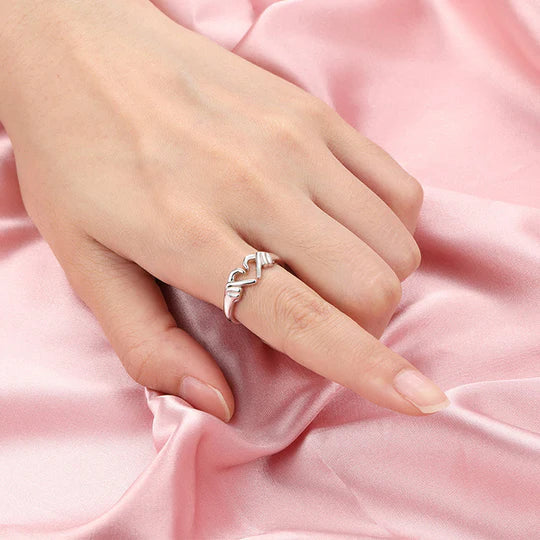 Forever Love Heart Ring | Romantic Jewellery for Women-Silver-State of Style
