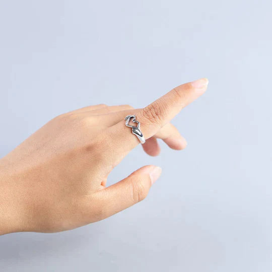 Forever Love Heart Ring | Romantic Jewellery for Women-Silver-State of Style