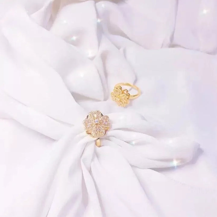 Four-Leaf Clover Spinner Ring | Anxiety Relief Jewellery-State of Style