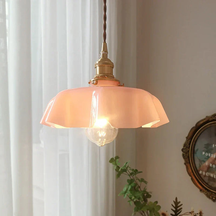 French Brass Hanging Lamp - BrassChic-Room Yellow-Warm White-State of Style