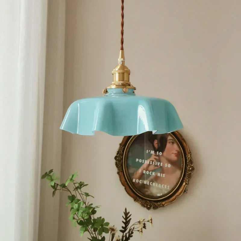 French Brass Hanging Lamp - BrassChic-Room Yellow-Warm White-State of Style
