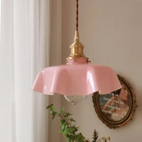 French Brass Pendant Light - BrassChic-Cream Yellow-Warm White-State of Style