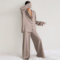FrenchinsPyjama | Soft & Stylish Pajama Set for Women-Light Brown-S-State of Style