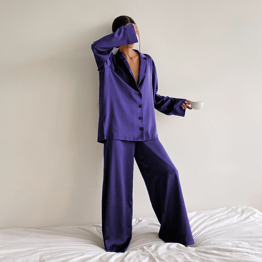 FrenchinsPyjama | Soft & Stylish Pajama Set for Women-Purple-S-State of Style