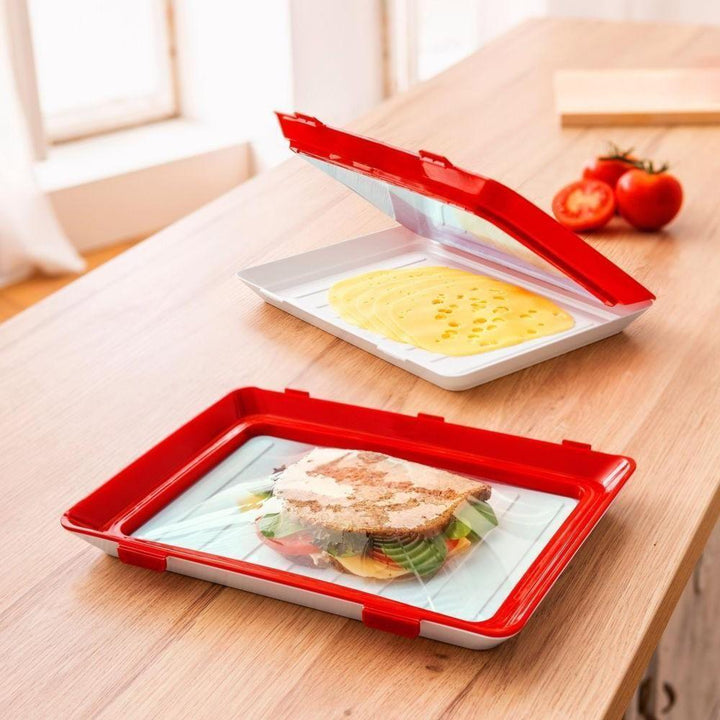 FreshSeal Tray – Versatile Food Preservation Solution-Red-State of Style