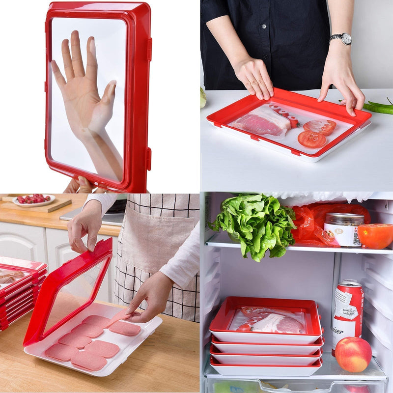 FreshSeal Tray – Versatile Food Preservation Solution-Red-State of Style
