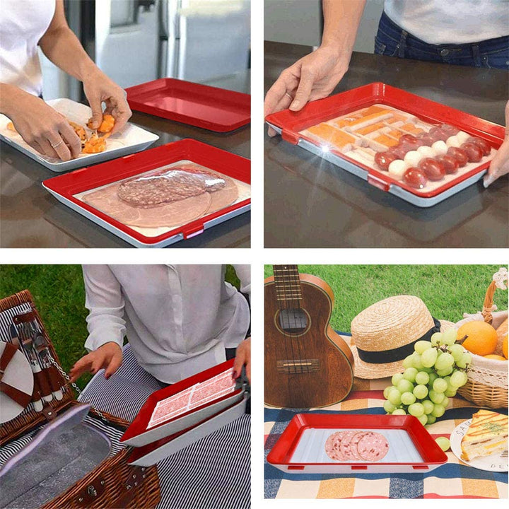 FreshSeal Tray – Versatile Food Preservation Solution-Red-State of Style