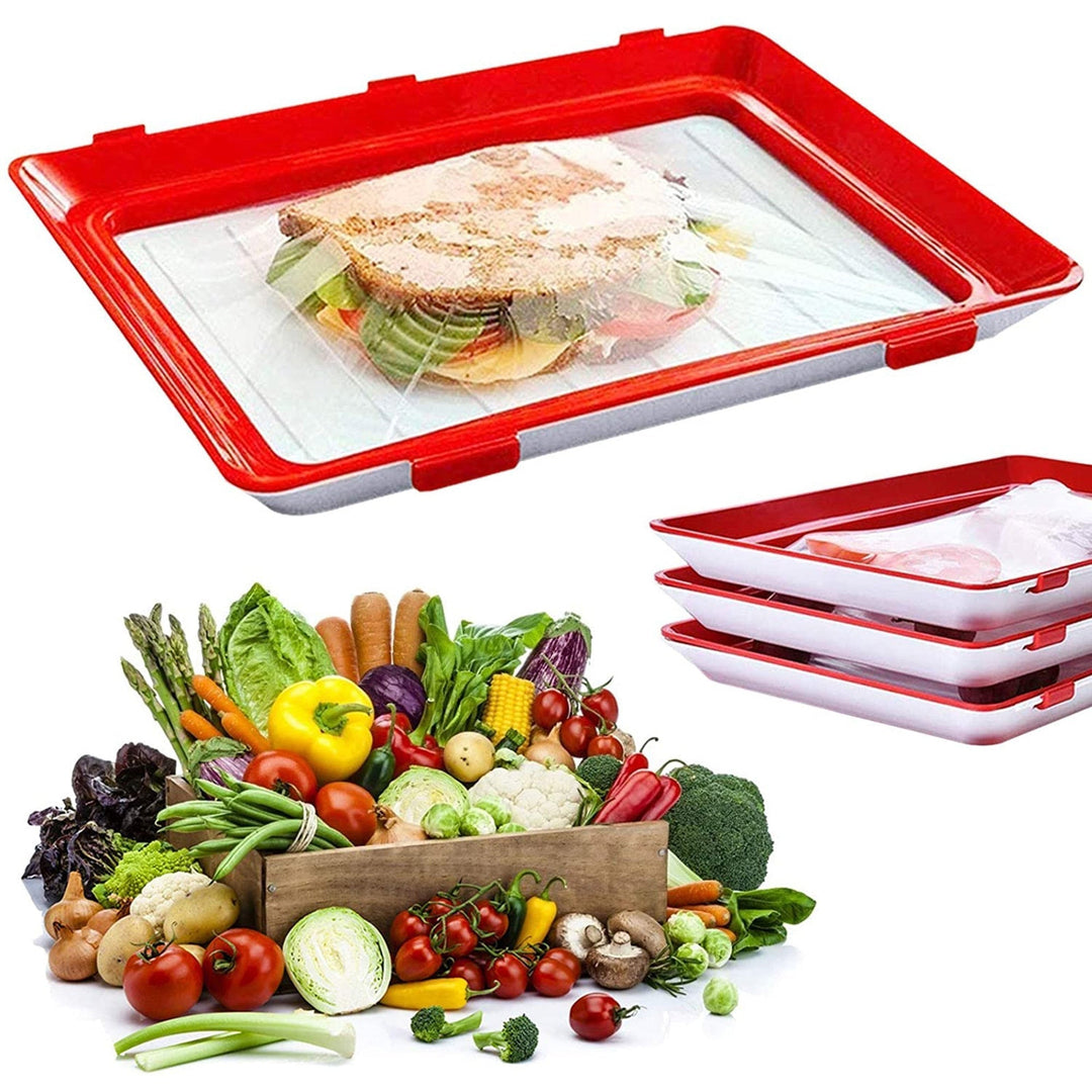 FreshSeal Tray – Versatile Food Preservation Solution-Red-State of Style