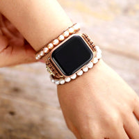 Freshwater Pearl Apple Watch Wrap Band - Elvianne-50cm-State of Style