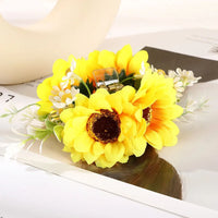 Freya Traditional Hair Accessories – Large Floral Hair Clip for Thick Hair-Sunflower-State of Style