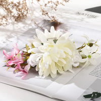 Freya Traditional Hair Accessories – Large Floral Hair Clip for Thick Hair-White Daisy-State of Style