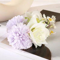 Freya Traditional Hair Accessories – Large Floral Hair Clip for Thick Hair-White Rose-State of Style