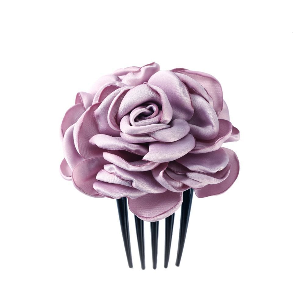 Frieda Traditional Hair Accessories – Retro Floral Hair Clips-Purple-State of Style