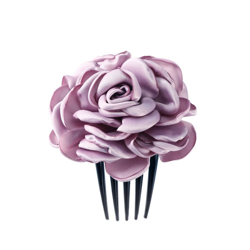 Frieda Traditional Hair Accessories – Retro Floral Hair Clips-Purple-State of Style