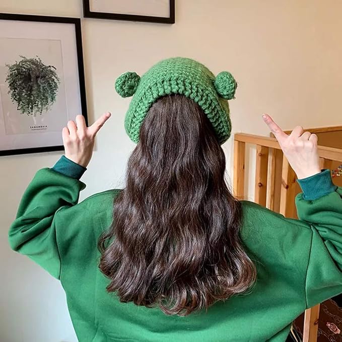FrogHeat Hand-Knitted Frog Ear-Warming Headband-State of Style