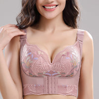 Front closure bra with floral lace - Emilia-Purple-10C-State of Style