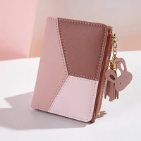 Compact Tassel Zip Wallet – Stylish & Functional Women's Purse