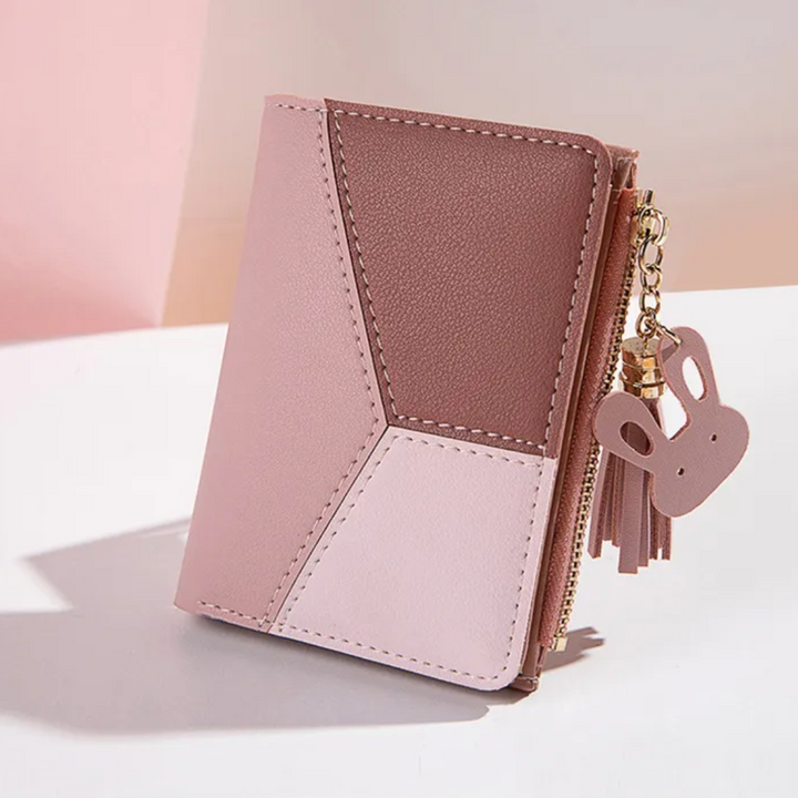 Compact Tassel Zip Wallet – Stylish & Functional Women's Purse