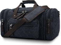 Expandable Canvas Weekender Duffel Bag – 40L to 50L Travel Carry On