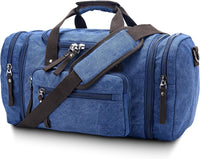 Expandable Canvas Weekender Duffel Bag – 40L to 50L Travel Carry On
