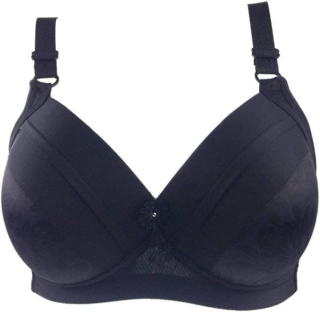 Full Coverage Wireless Plus Size Bra-Black-12B-State of Style