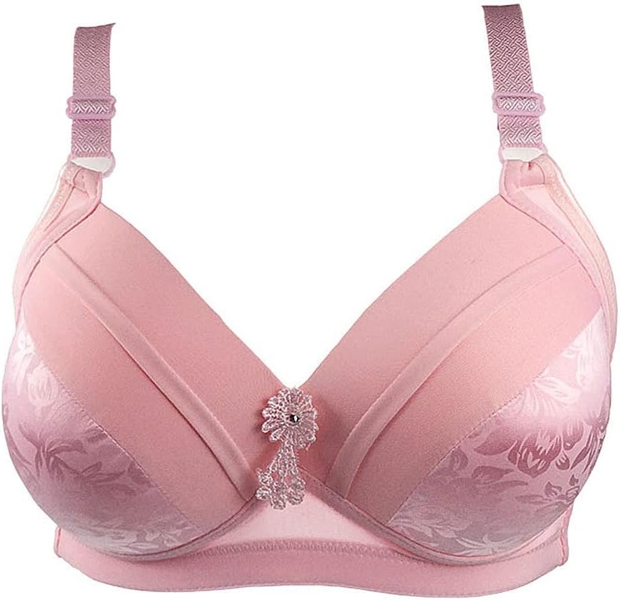 Full Coverage Wireless Plus Size Bra-Pink-12B-State of Style
