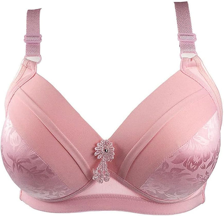 Full Coverage Wireless Plus Size Bra-Pink-12B-State of Style