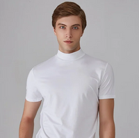 Function shirt with turtleneck for men – Adrian-White-S-State of Style