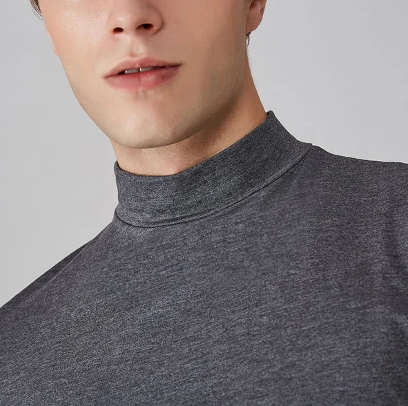 Function shirt with turtleneck for men – Adrian-White-S-State of Style