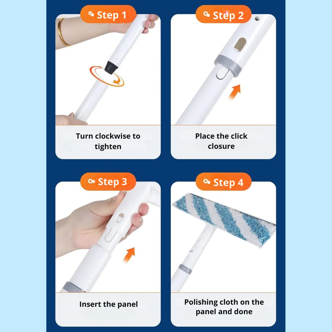 Functional 3-in-1 Window Cleaner - ClearView-State of Style