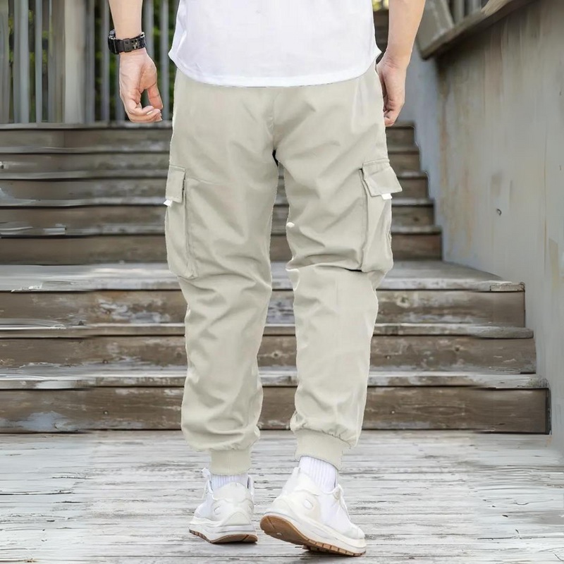 Functional Cargo Trousers with Drawstring - Maxwell-Blue-S-State of Style