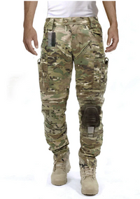 Functional Men's Cargo Trousers with Knee Protection – Bram-Green B-S-State of Style