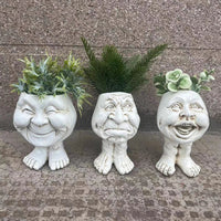 Funny Face Resin Succulent Planter - GigglePot-1-State of Style
