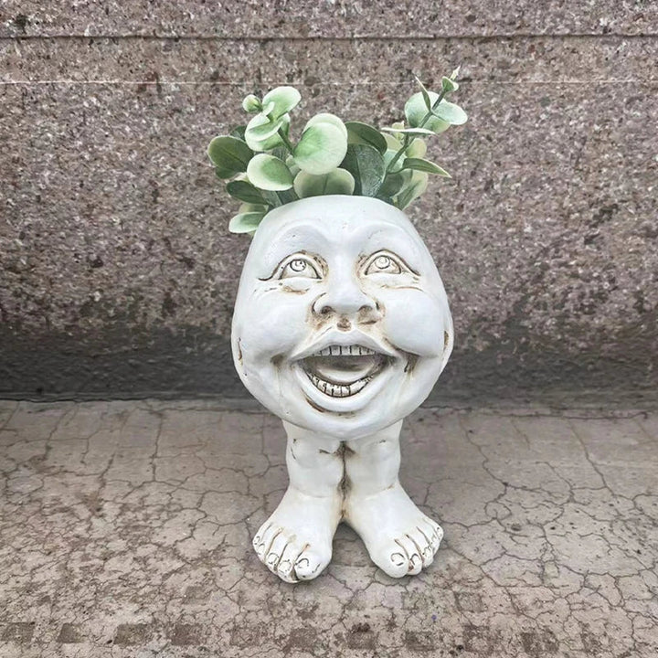 Funny Face Resin Succulent Planter - GigglePot-5-State of Style