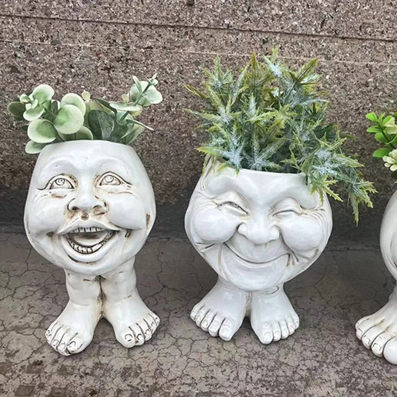 Funny Face Wax Plant Pot - GigglePot-1-State of Style