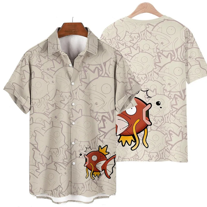 Funny summer set with Gengar & Snorlax print | Buy 1, get 1 free - SleepyFun-01-M-State of Style