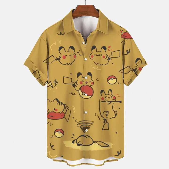 Funny summer set with Gengar & Snorlax print | Buy 1, get 1 free - SleepyFun-08-M-State of Style