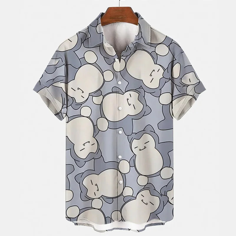 Funny summer set with Gengar & Snorlax print | Buy 1, get 1 free - SleepyFun-10-M-State of Style