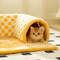 2-in-1 Cat Tunnel Bed - FurryFun